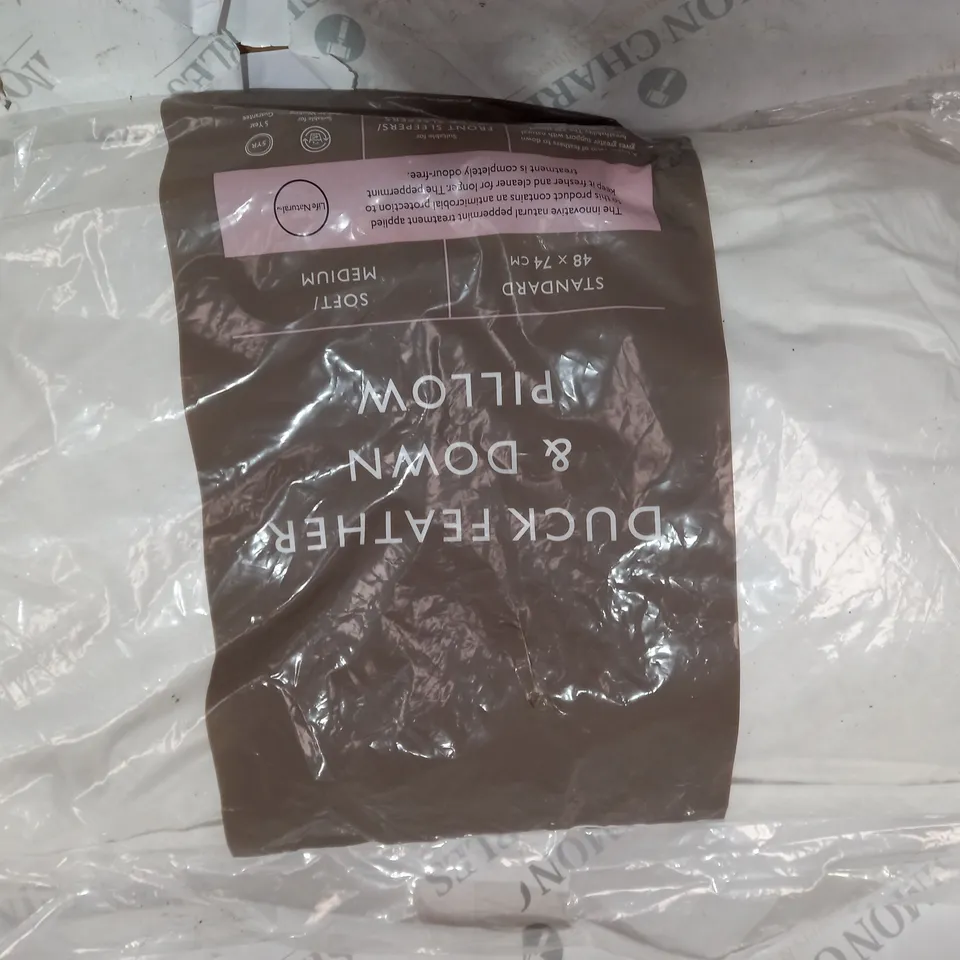 PACKAGED JOHN LEWIS DUCK FEATHER & DOWN PILLOW 