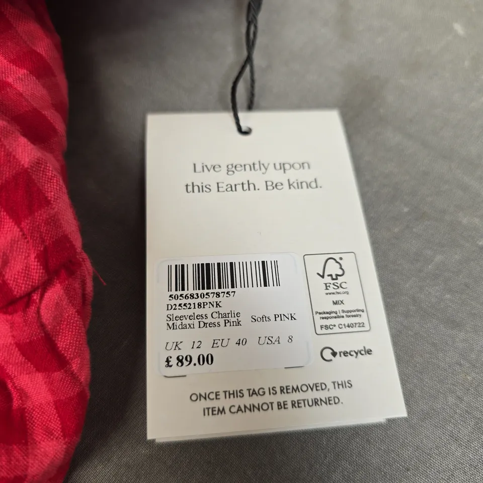 NOBODYS CHILD SLEEVELESS CHARLIE MIDAXI DRESS - SIZE 12