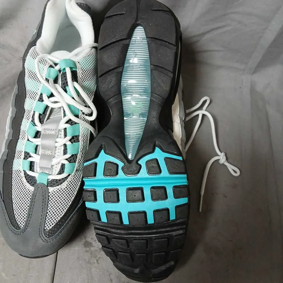 NIKE FV4710-100 MEN'S TRAINERS – UK 9 (US 10), GREY/TEAL MESH