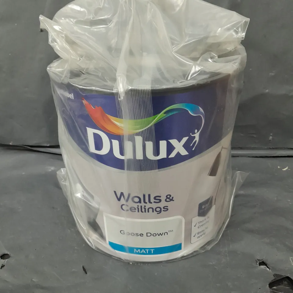 SEALED DULUX WALLS & CEILINGS MATT PAINT - 2.5L - GOOSE DOWN 