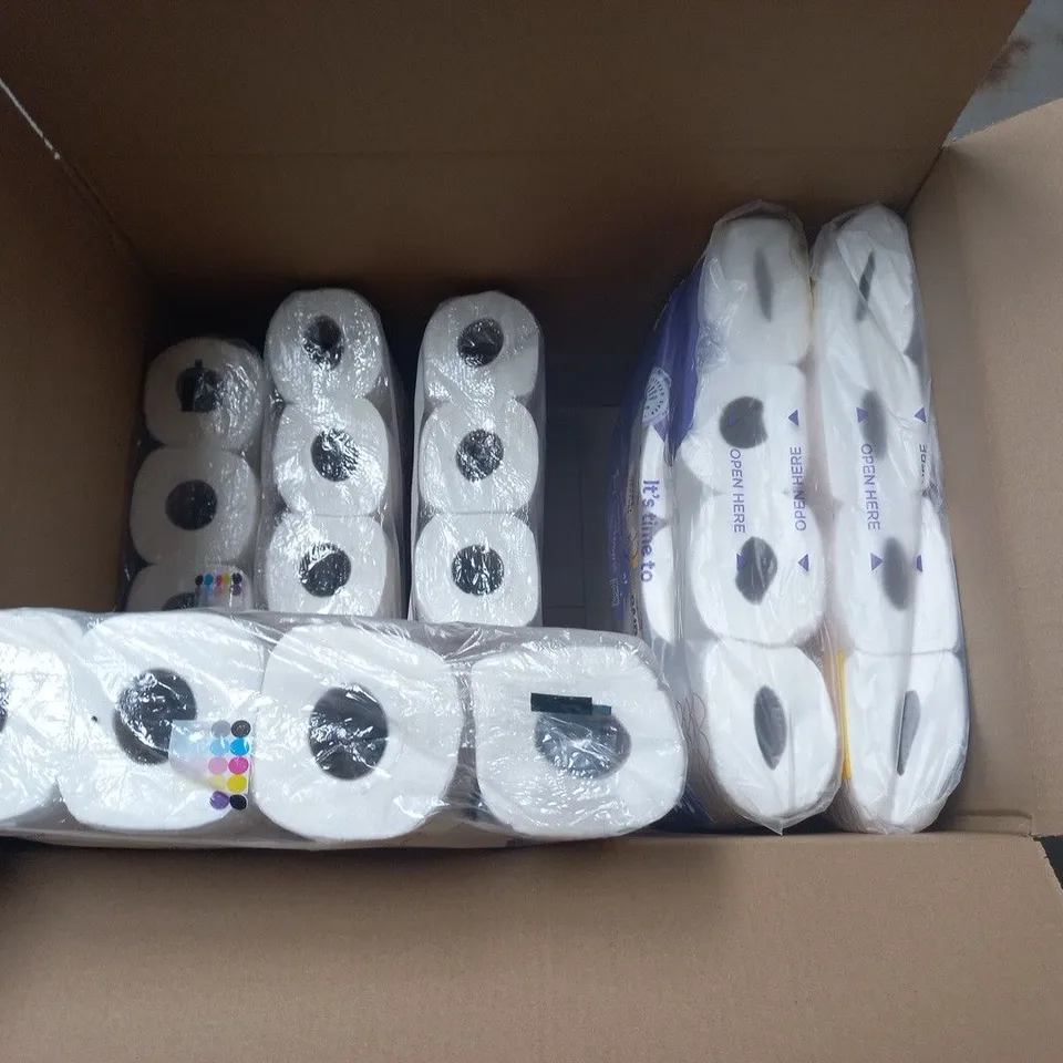 LOT OF 9 MULTI-PACKS OF TOILET TISSUE TO INCLUDE ANDREX AND SERENITY