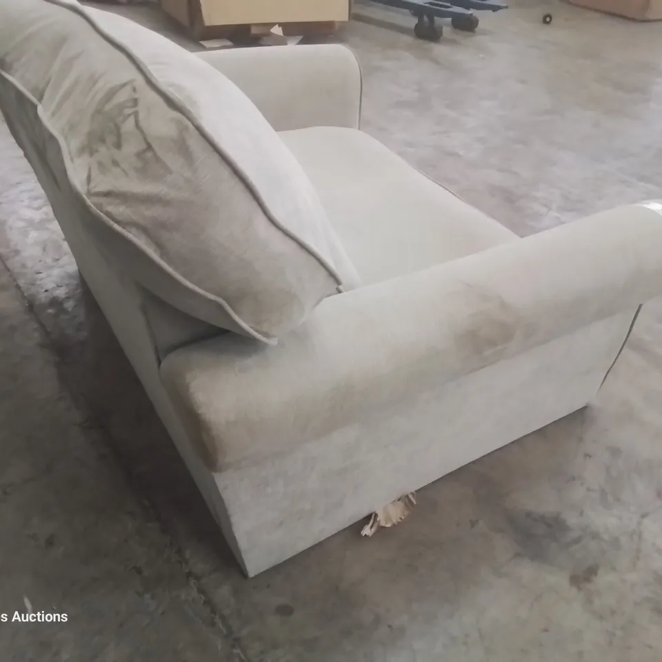 DESIGNER SNUGGLER CHAIR LIGHT GREY FABRIC