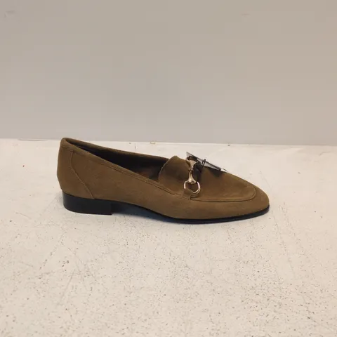 MNG BROWN SUEDE HORSEBIT LOAFERS – UK 3.5 (EU 36)