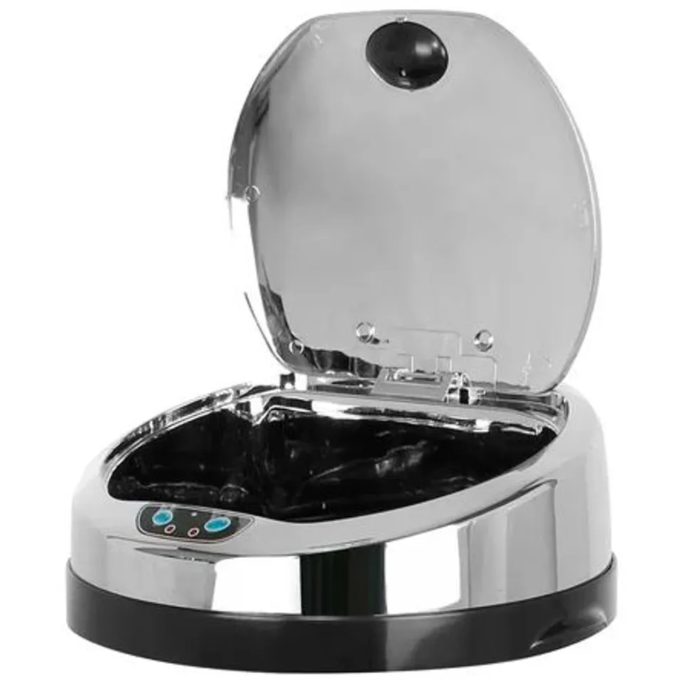 BOXED STEEL MOTION SENSOR RUBBISH BIN