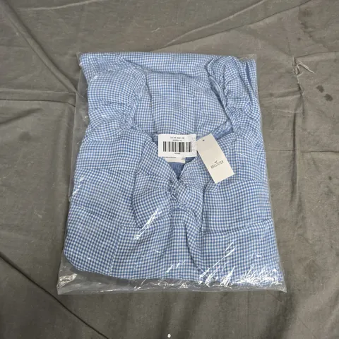 BAGGED HOLLISTER WOMEN'S MIDI DRESS IN BLUE/WHITE - MEDIUM