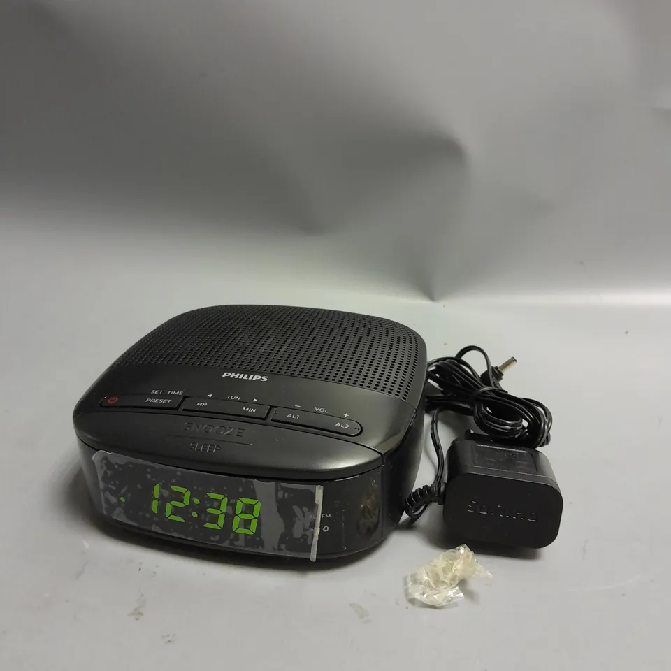 PHILLIPS CLOCK RADIO 
