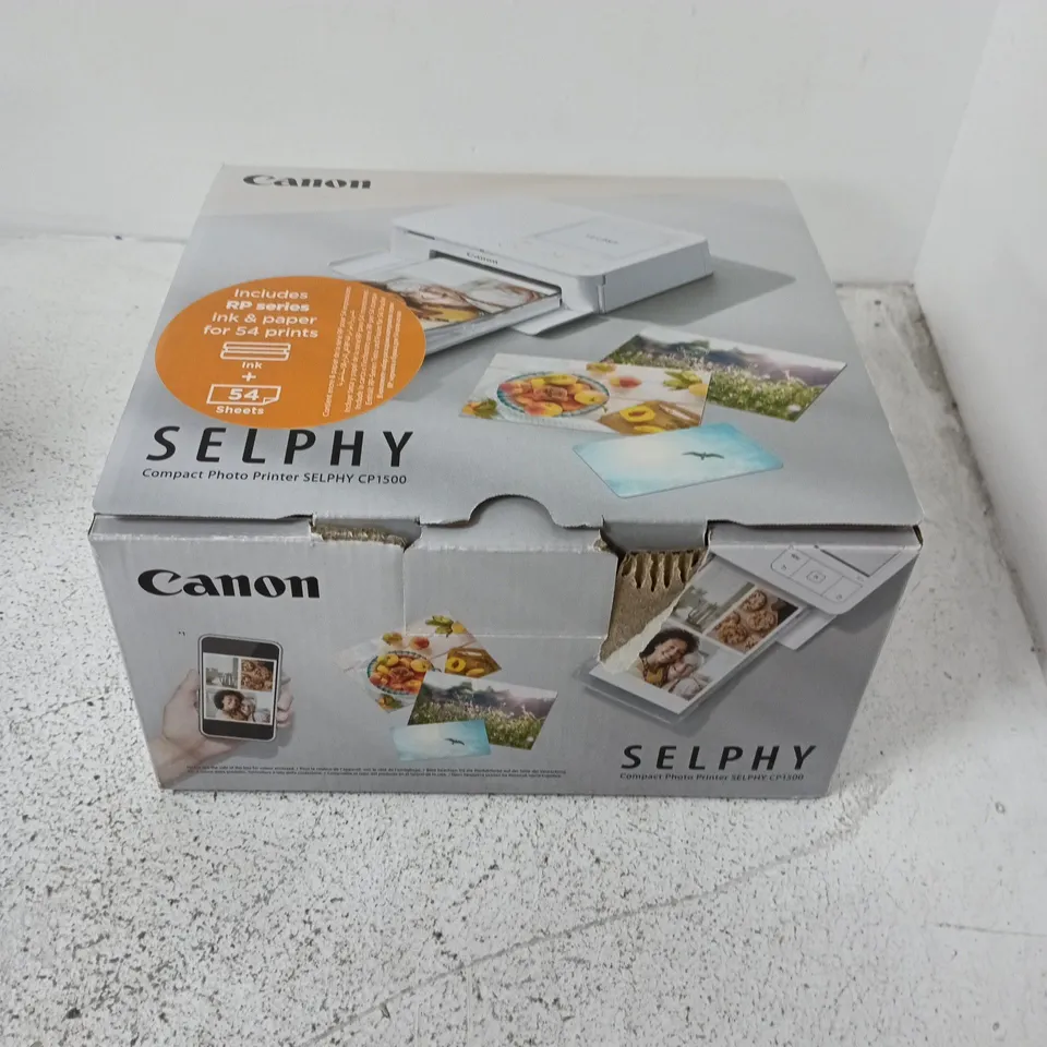 BOXED CANON SELPHY COMPACT PHOTO PRINTER IN BLACK