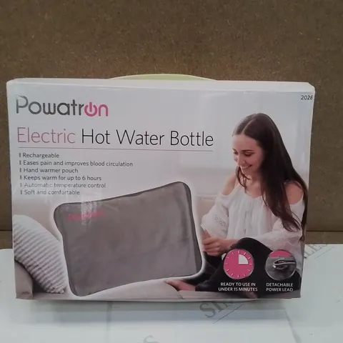 BRAND NEW BOXED POWATRON ELECTRIC HOT WATER BOTTLE 
