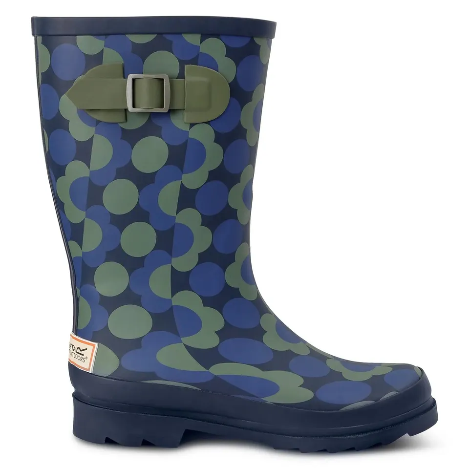 BRAND NEW REGATTA ORLA KIELY QUARTER WELLIES - FLOWER BLUE - UK 6.5