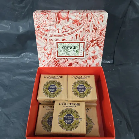 BOXED VOYAGE DE L'OCCITANE EXTRA GENTLE MILK SOAP SET