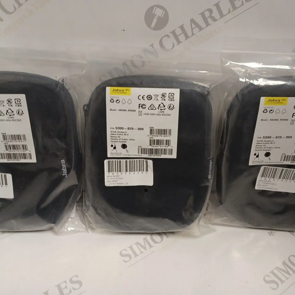 3 X SEALED JABRA HSC060 CORDED HEADSETS 