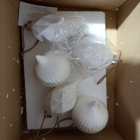 K BY KELLY HOPPEN SET OF PORCELAIN BAUBLES