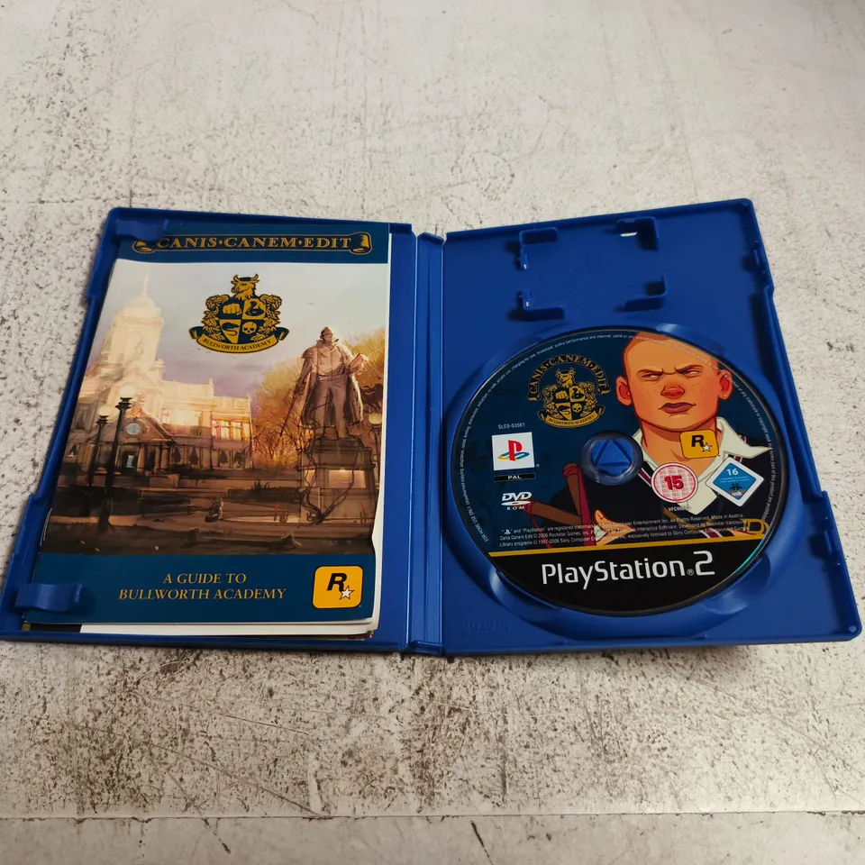 BOXED BULLY CANIS CANEM EDIT GAME - PLAYSTATION 2