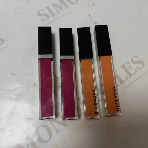 LOT OF 4 ASSORTED GIVENCHY LIPGLOSS - 2 X #37 & 2 X #10