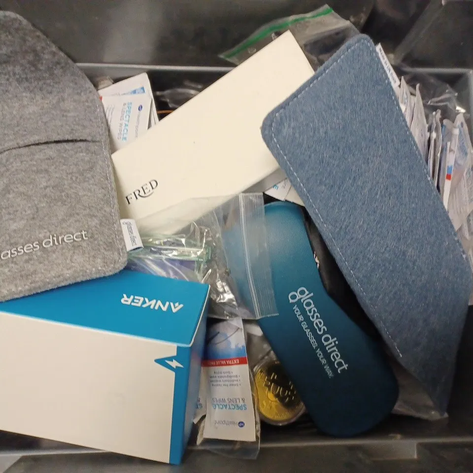 BOX OF APPROX 10 ITEMS INCLUDING ASSORTED PRESCRIPTION GLASSES