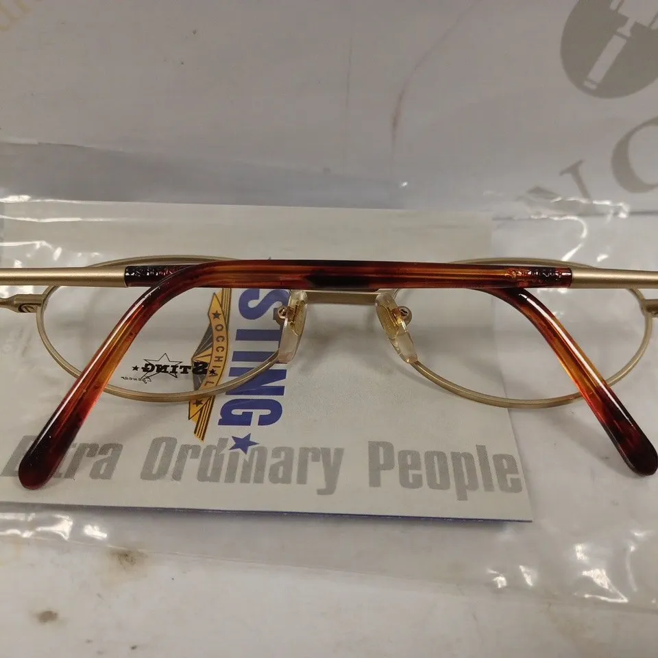 BOX OF APPROX 10 PAIRS OF STING BROWN ROUND 4337 GLASSES 