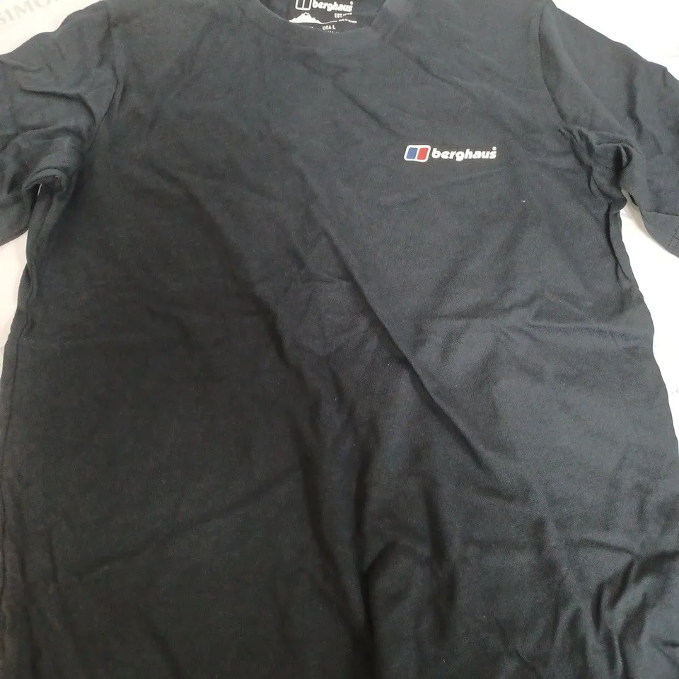  BERGHAUS BLACK T-SHIRT - LARGE
