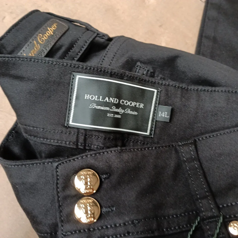HOLLAND COOPER CONTOUR SLINNY JEANS IN BLACK - 14L