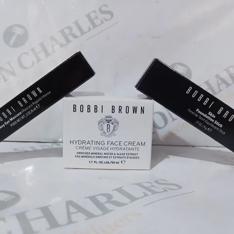 BOXED BOBBI BROWN FACE CREAM, MASCARA, & FOUNDATION SET