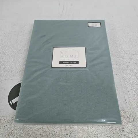8 X AT HOME COLLECTION BRUSH DEEP FITTED SHEETS - SINGLE