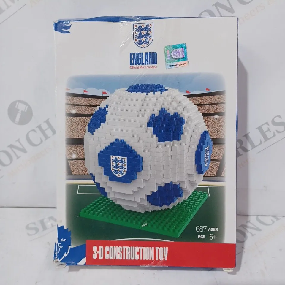 BOXED ENGLAND OFFICIAL MERCHANDISE 3D CONSTRUCTION TOY