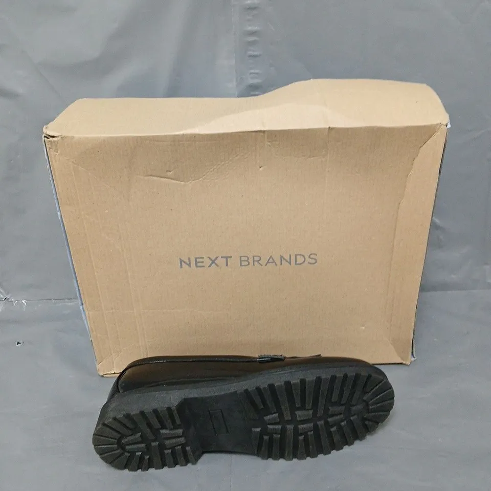 BOXED PAIR OF NEXT BLACK LOATHERS UK 6 