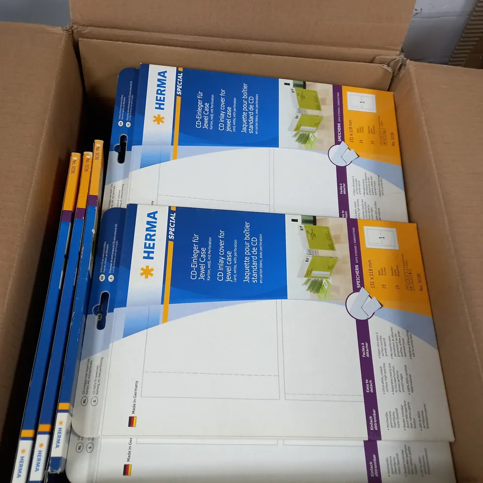 BOX OF 30 ASSORTED CD INLAY CARD FOR JEWEL CASES A4, 151 X 118 MM, - COLLECTION ONLY 
