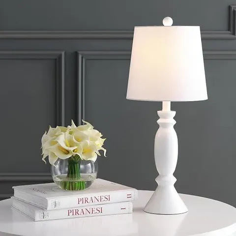 BOXED SAFAVIEH MODERN GLASS TABLE LAMP, CLEAR