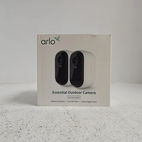 ARLO ESSENTIAL OUTDOOR CAMERA 2ND GENERATION – BOXED