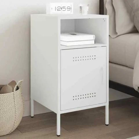 BOXED BEDSIDE CABINET 36x39x68CM STEEL (1 BOX)