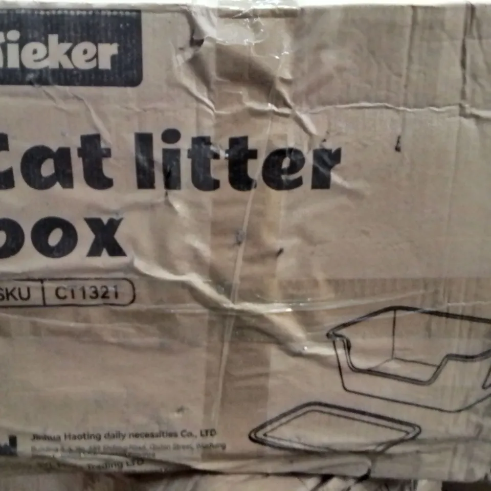 BOXED TIEKER CAT LITTER BOX