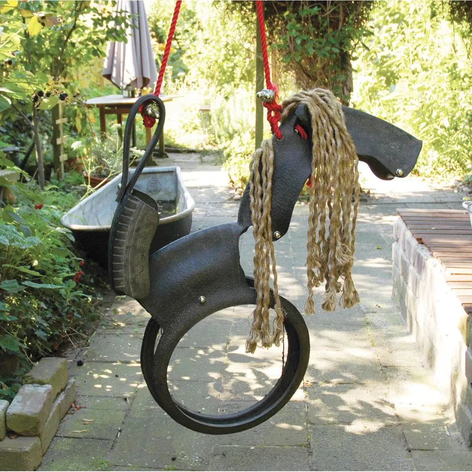 BOXED HORSE TYRE SWING