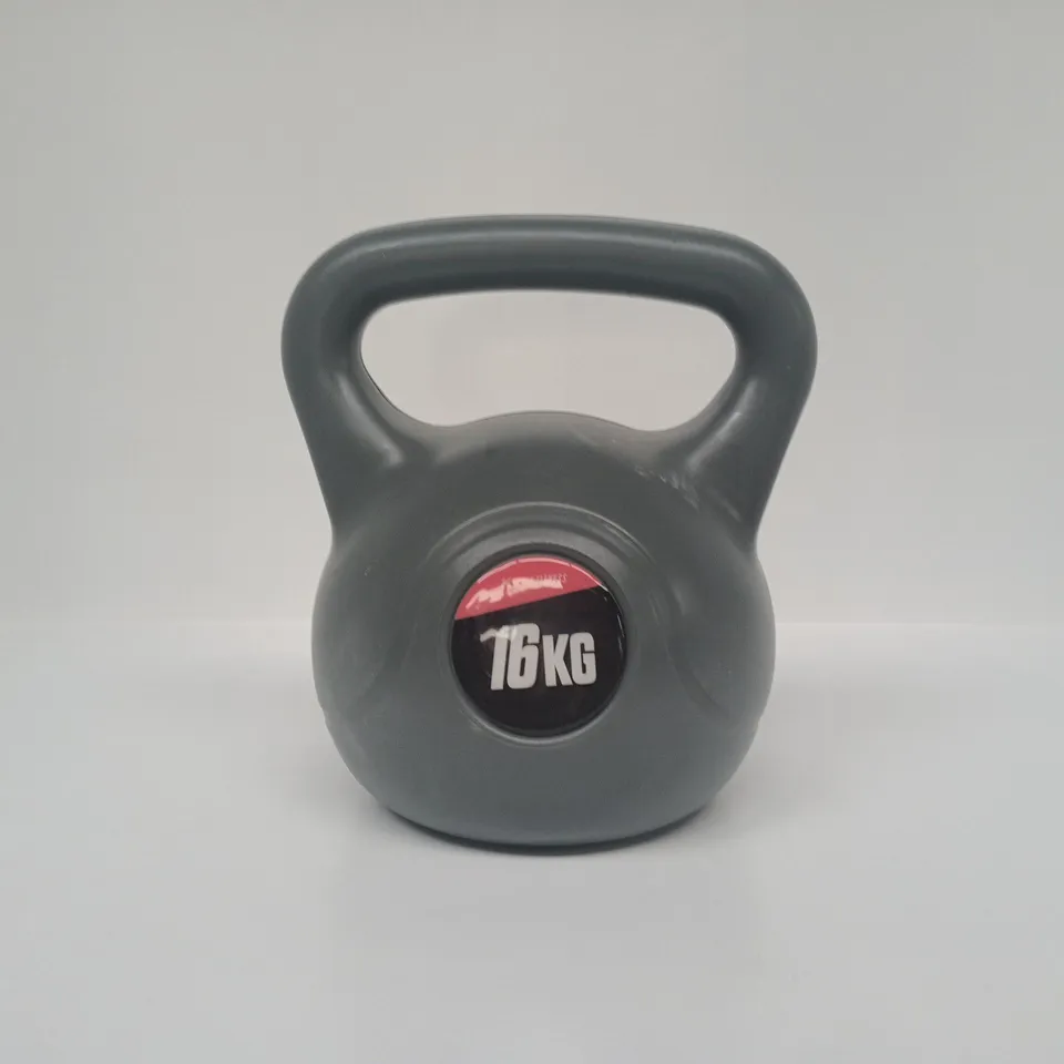 PHOENIX FITNESS GREY KETTLEBELL 16 KG