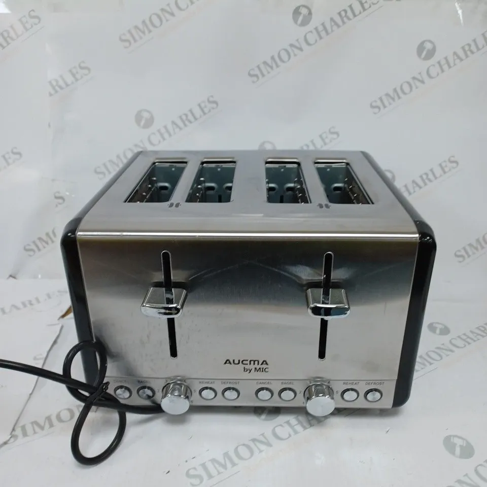 BOXED AUCMA BY MIC STAINLESS STEEL TOASTER 