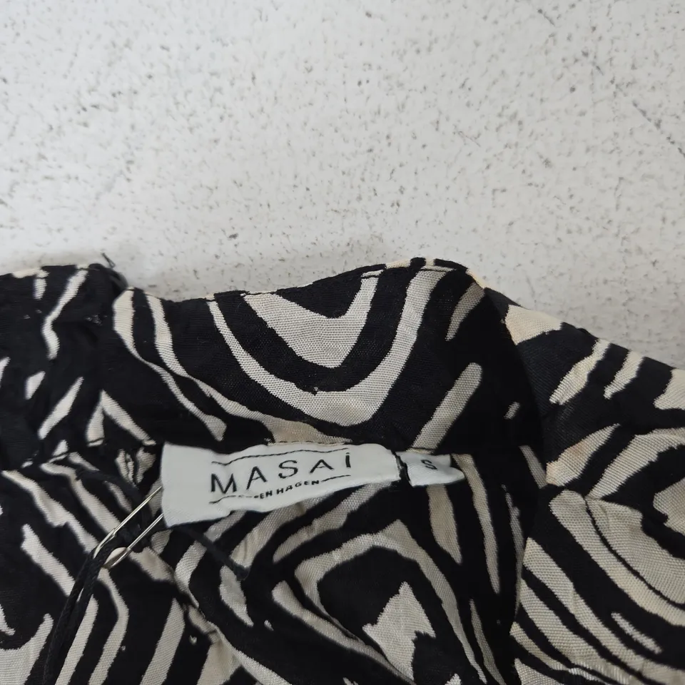 MASAI COPENHAGEN ZEBRA PRINT TOP – MADEGANA OVERSIZE LOOSE – SIZE S