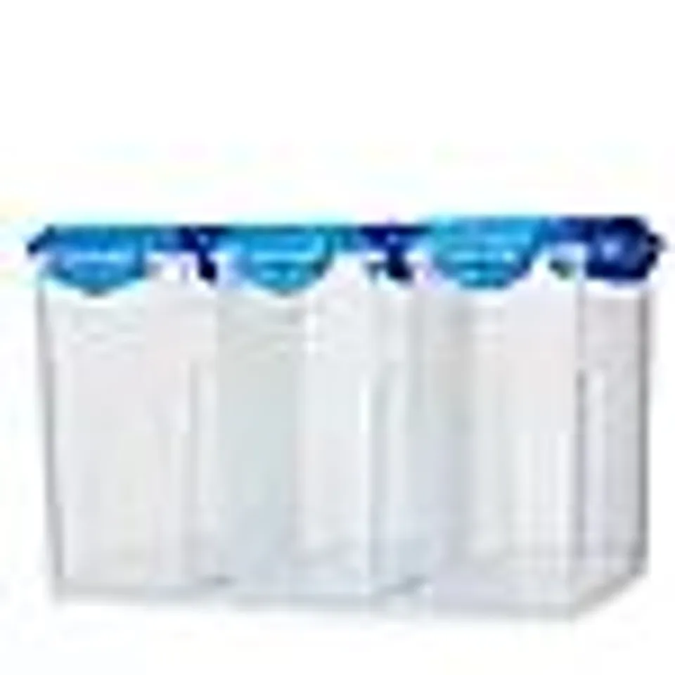 LOCKNLOCK SET OF 3 STORAGE CONTAINERS WITH FLIP TOP LIDS