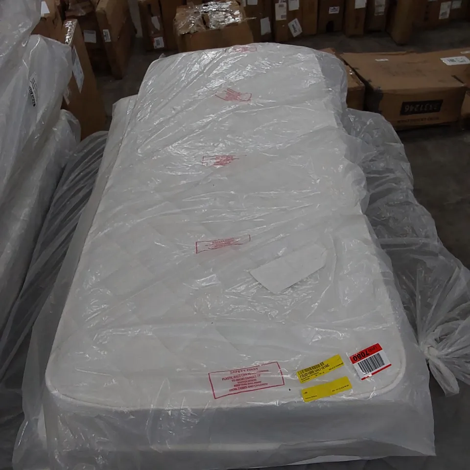 BAGGED 2'6" SMALL SINGLE NEVE OPEN COIL MATTRESS