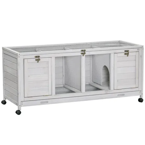 PAWHUT WEATHER RESISTANT RABBIT HUTCH