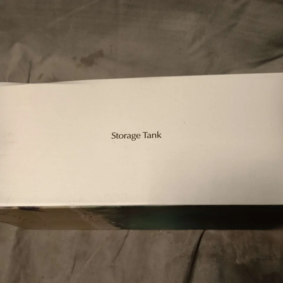 REFORMED METAL COFFEE CAN STORAGE TANK. BOXED