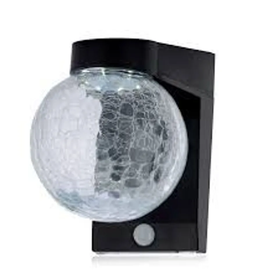 BUILDCRAFT CRACKIE GLASS SOLAR MOTION SENSOR LIGHT