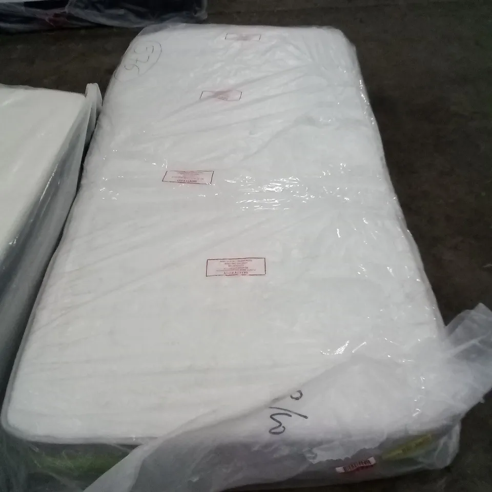 QUALITY BAGGED 3FT SINGLE HYBRID FIBRE FOAM OPEN COIL MATTRESS 