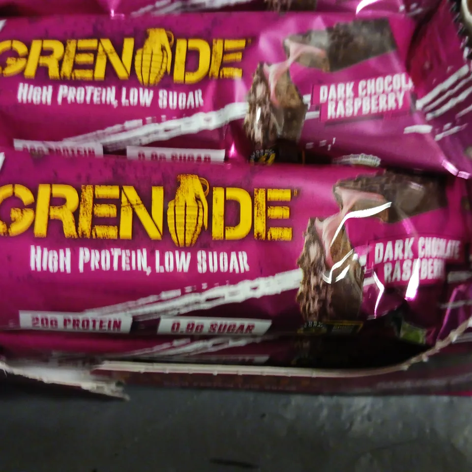 LOT OF 2 MULTIPACKS OF GRENADE PROTEIN BARS - EACH 12 X 60G