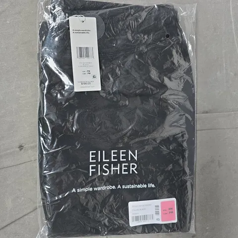 EILEEN FISHER SLIM ANKLE PANTS IN BLACK SIZE USA/CAN PM