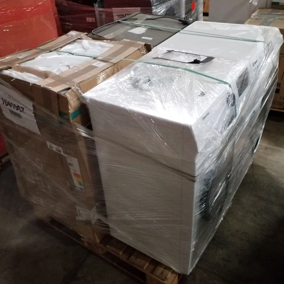 PALLET OF APPROXIMATELY 4 UNPROCESSED RAW RETURN WHITE GOODS TO INCLUDE