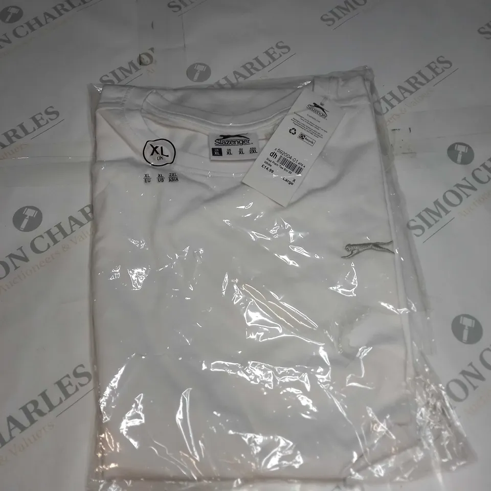SLAZENGER PLAIN WHITE TEE SIZE XL