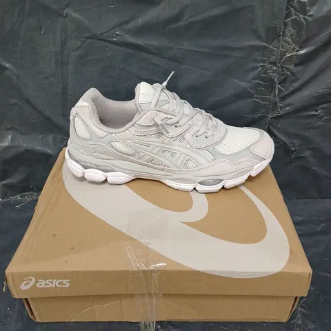 BOXED PAIR OF ASICS GEL-NYC CLOUD GREY UK 7.5