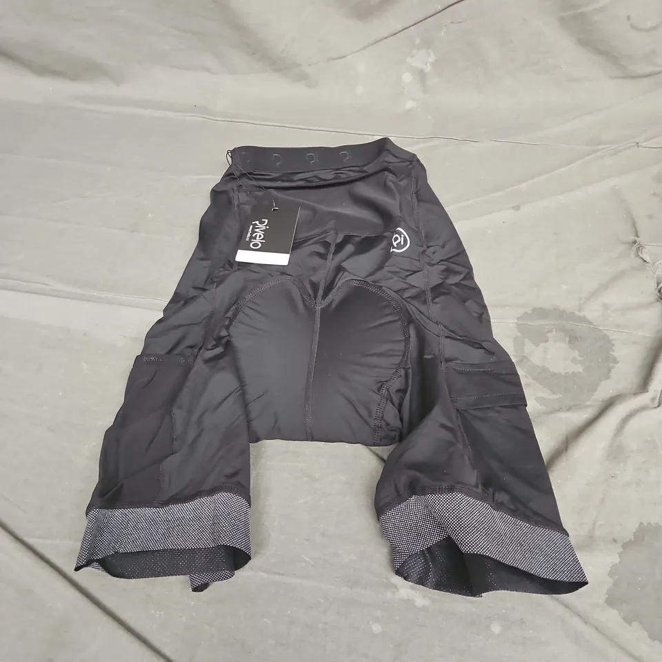 RIVELO WOMENS KESSOCK DISTANCE SHORTS IN BLACK/REFLECTIVE SIZE L