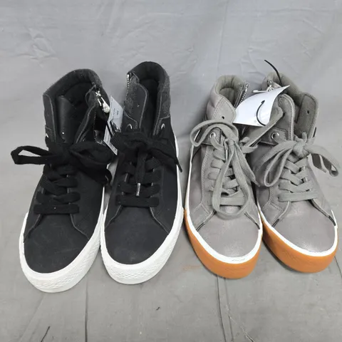 BOX OF APPROXIMATELY 15 ASSORTED HOUSEHOLD AND FASHION ITEMS TO INCLUDE PAIR OF BLOWFISH MALIBU SHOES, ETC - COLLECTION ONLY