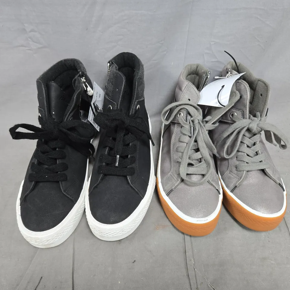 BOX OF APPROXIMATELY 15 ASSORTED HOUSEHOLD AND FASHION ITEMS TO INCLUDE PAIR OF BLOWFISH MALIBU SHOES, ETC - COLLECTION ONLY