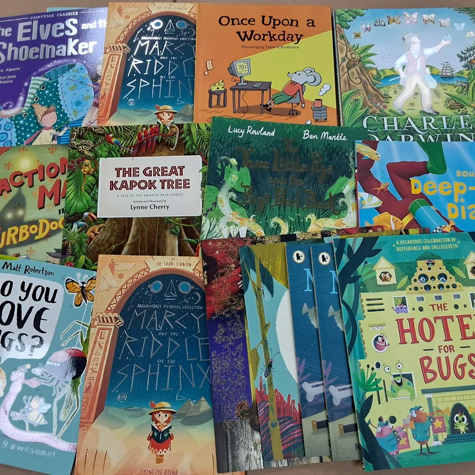 LARGE QUANTITY OF ASSORTED BOOKS TO INCLUDE ONCE UPON A WORKDAY, ANGLO SAXON BOY AND THE REAL DIANA